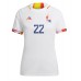 Belgio Charles De Ketelaere #22 Seconda Maglia Femmina Mondiali 2022 Manica Corta